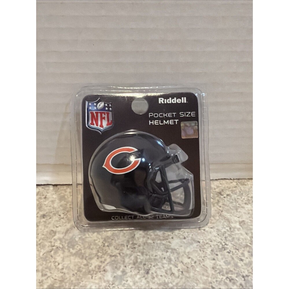 Chicago Bears Speed Riddell Football Mini Helmet New in box